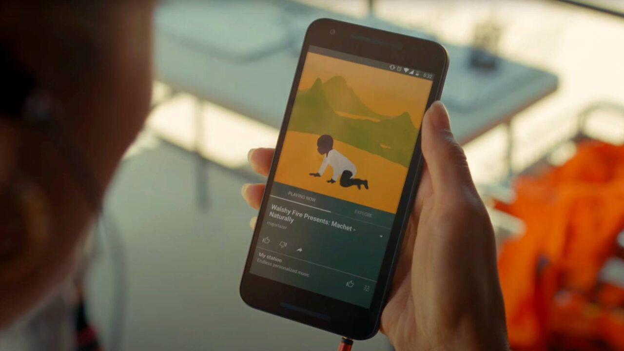 Youtube Music laseb Androidiga seadmetel nüüd ümisedes lugu otsida thumbnail